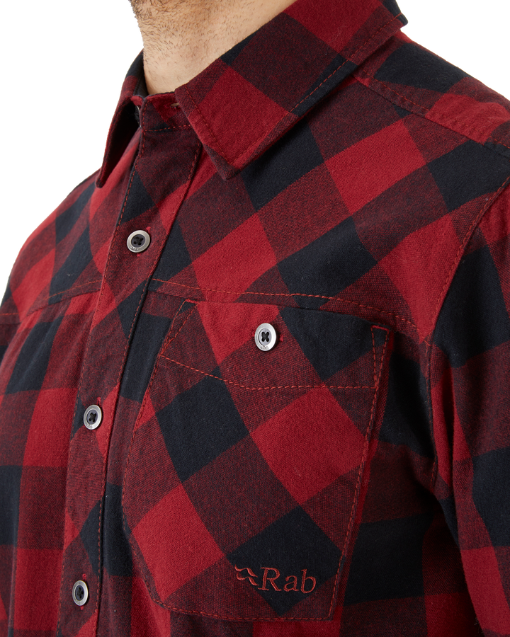 Rab Men's Boundary Brushed Cotton Long Sleeve Shirt