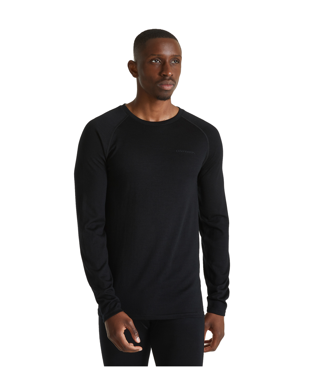 Craghoppers Men's Merino Crew Neck Long Sleeved Baselayer Tee