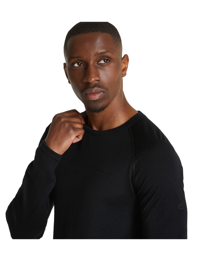 Craghoppers Men's Merino Crew Neck Long Sleeved Baselayer Tee