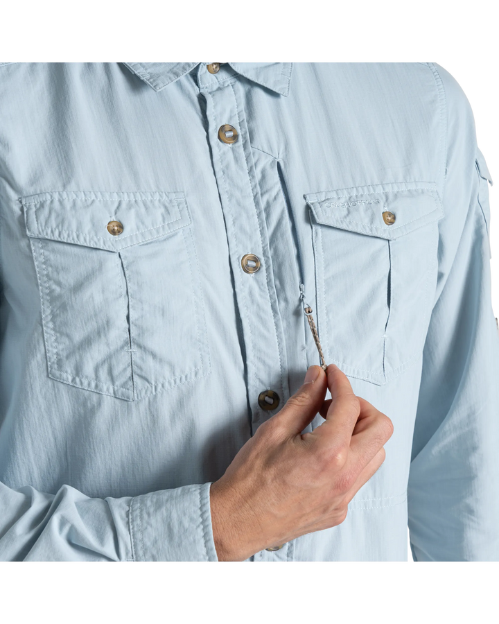 Craghoppers Men's NosiLife Adventure III Long Sleeve Insect Repellent Shirt