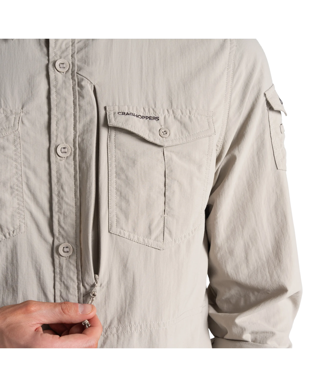 Craghoppers Men's NosiLife Adventure III Long Sleeve Insect Repellent Shirt