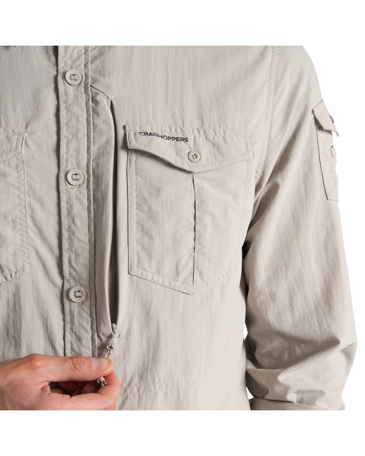Craghoppers Men's NosiLife Adventure III Long Sleeve Insect Repellent Shirt