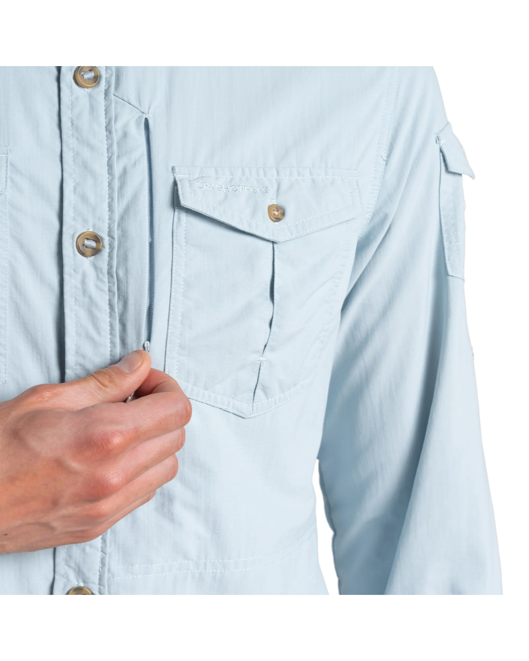 Craghoppers Men's NosiLife Adventure III Long Sleeve Insect Repellent Shirt