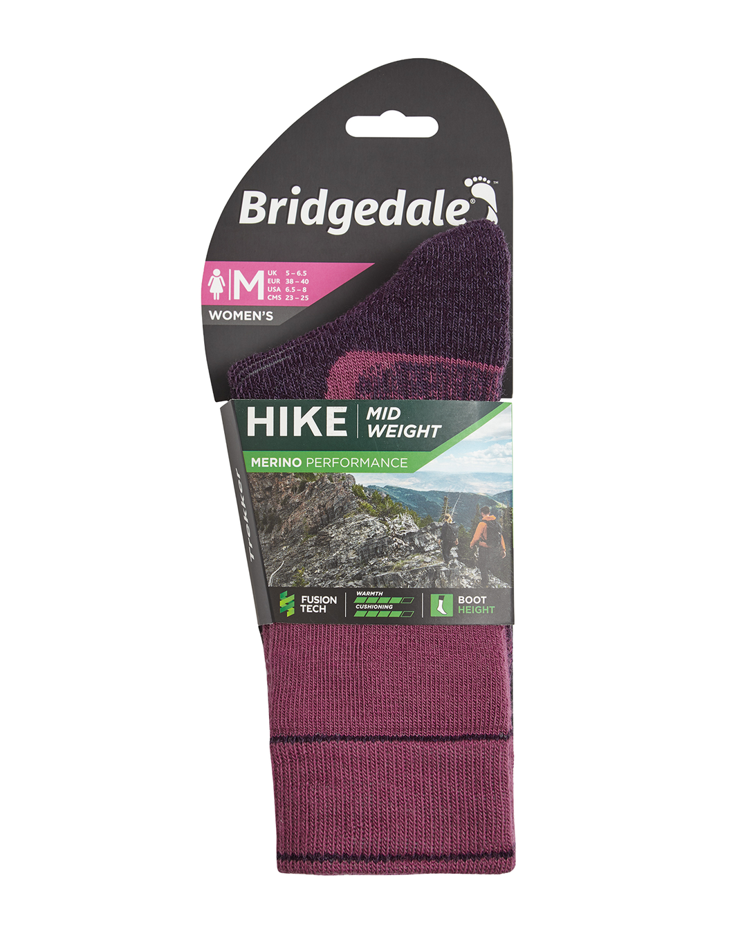 Bridgedale Women's Hike Midweight Merino Performance Socks