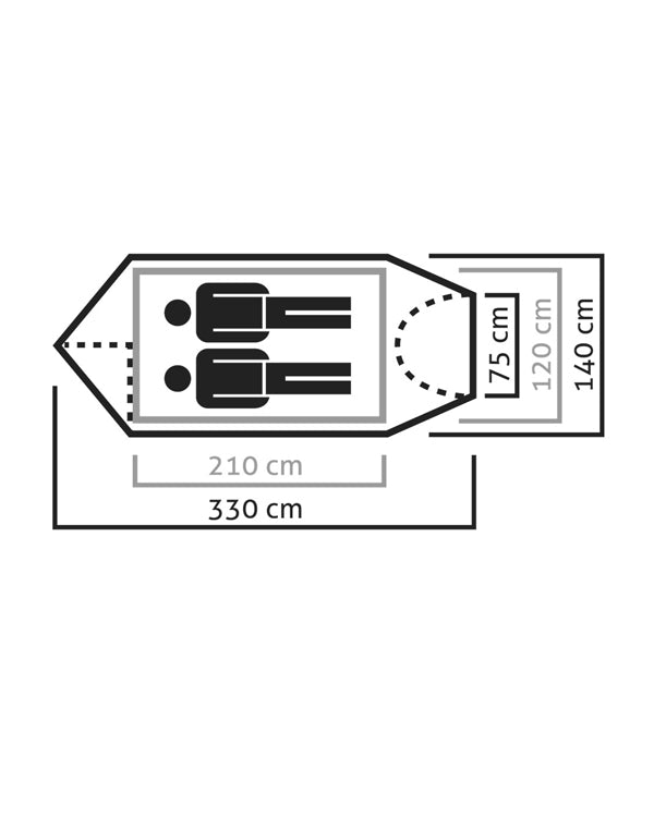 Salewa Sierra Leone II Tent (Grey)