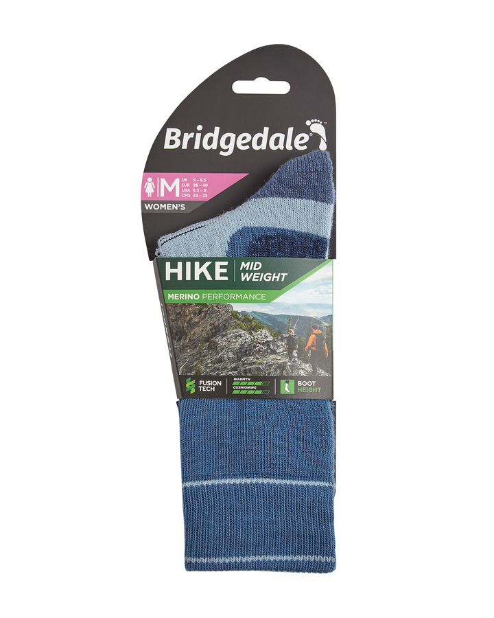 Bridgedale Women's Hike Midweight Merino Performance Socks