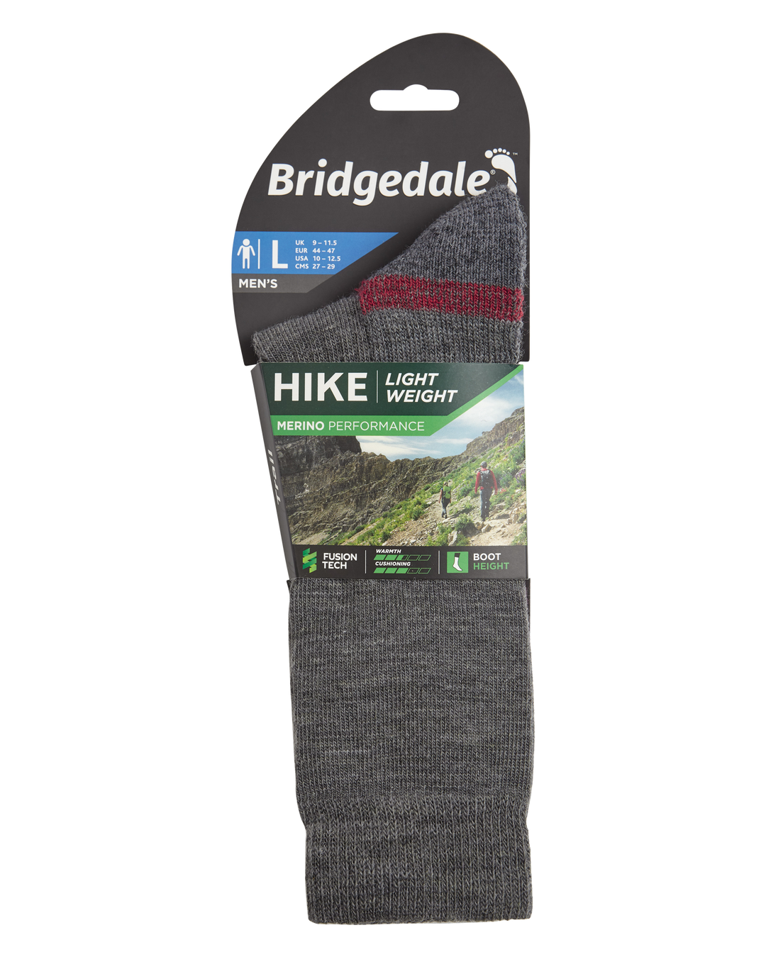 Bridgedale Men's Hike Lightweight Merino Performance  Socks