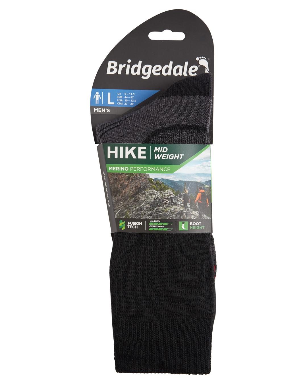 Bridgedale Men's Hike Midweight Merino Performance Socks