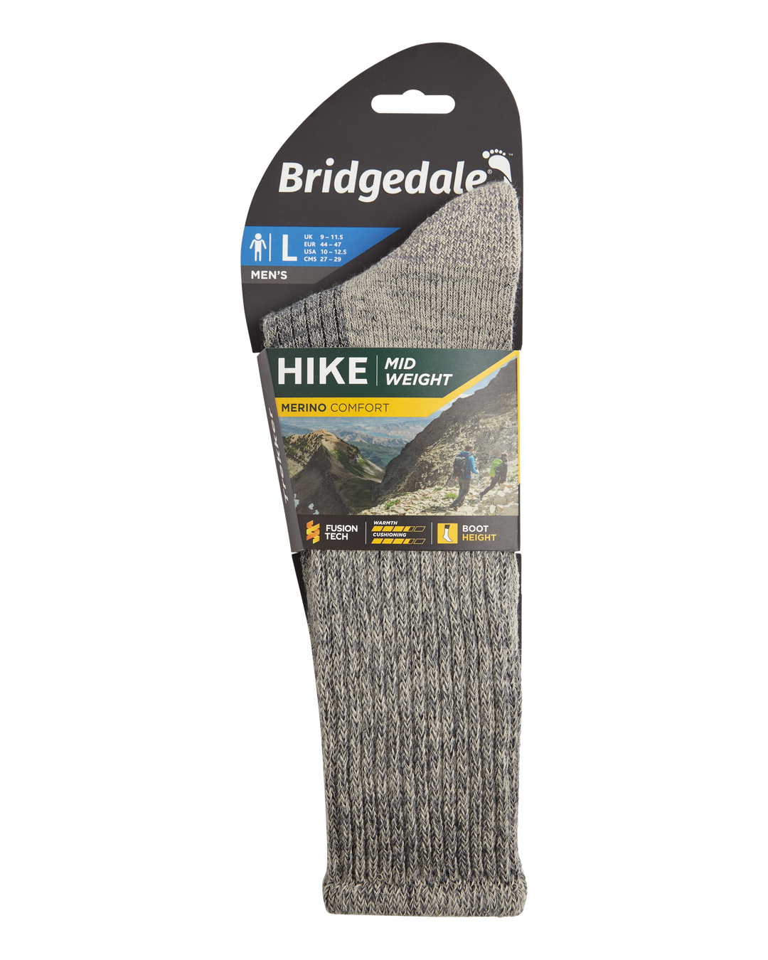 Bridgedale Men's Hike Midweight Merino Comfort Socks