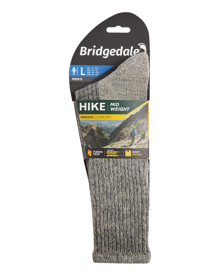 Bridgedale Men's Hike Midweight Merino Comfort Socks