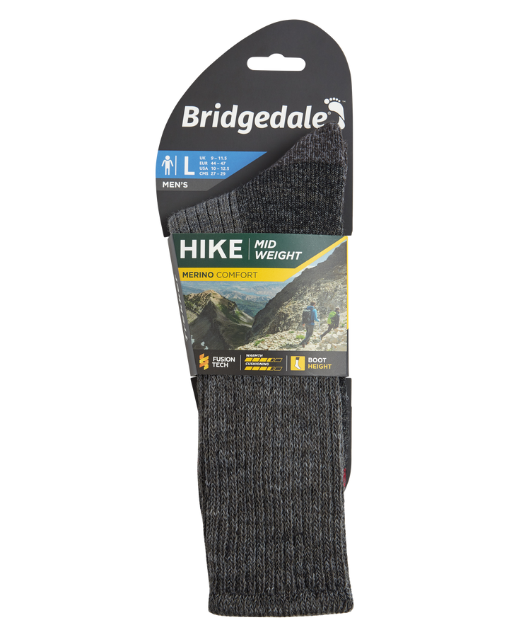 Bridgedale Men's Hike Midweight Merino Comfort Socks