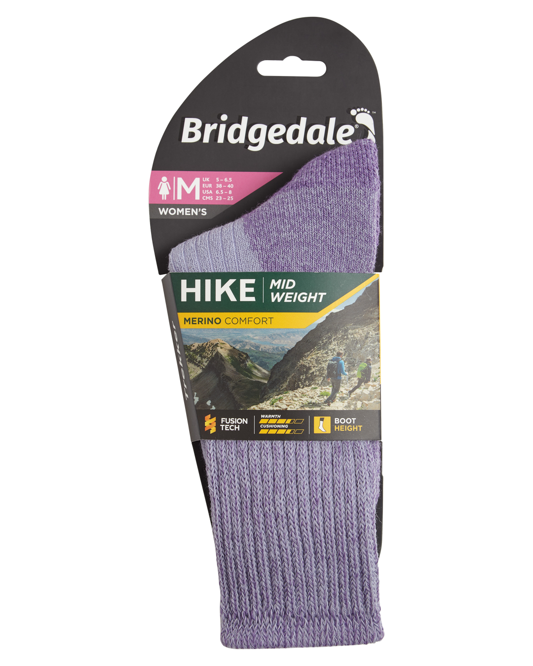 Bridgedale Women's Hike Midweight Merino Comfort Socks