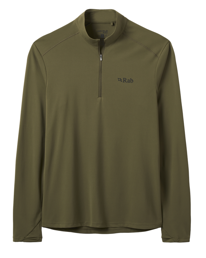 Rab Men's Force Long Sleeve Baselayer Zip Top