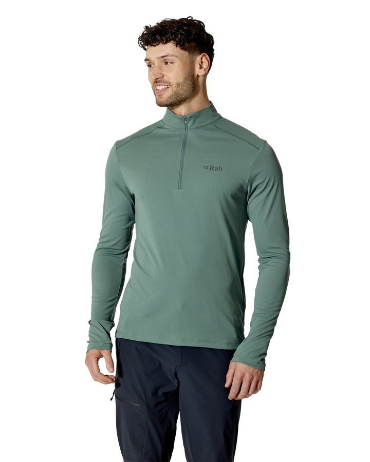 Rab Men's Force Long Sleeve Baselayer Zip Top