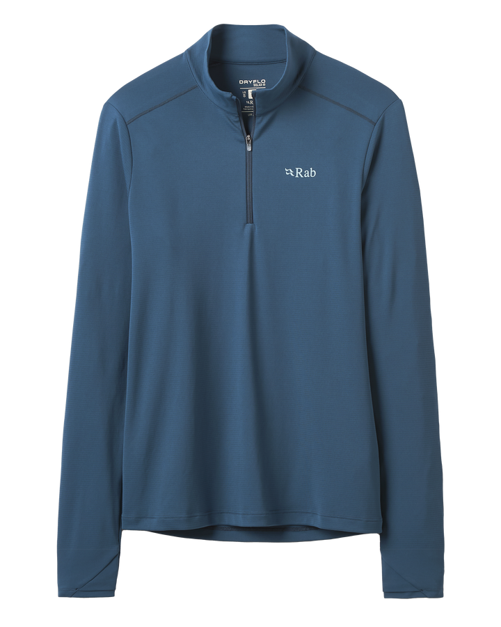 Rab Women's Force Long Sleeve Baselayer Zip Top