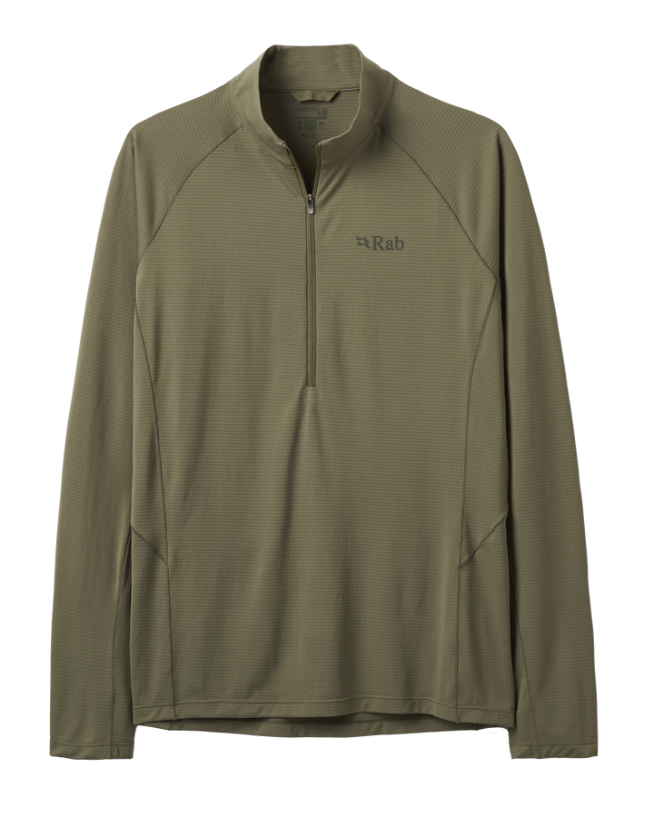 Rab Men's Sonic Long Sleeve Baselayer Zip Top