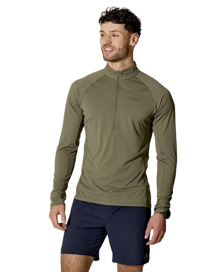 Rab Men's Sonic Long Sleeve Baselayer Zip Top