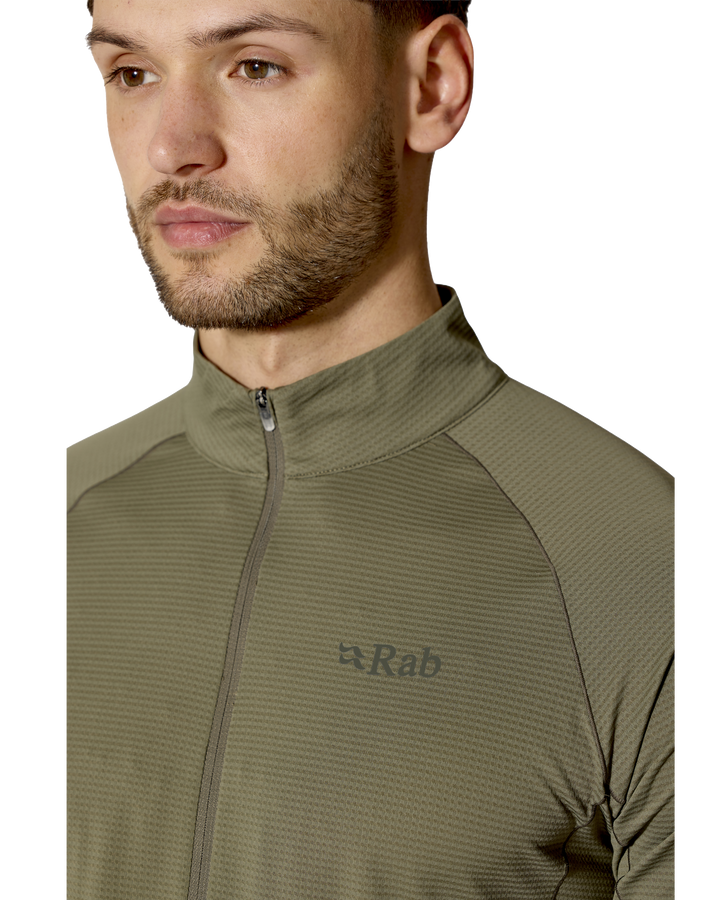 Rab Men's Sonic Long Sleeve Baselayer Zip Top