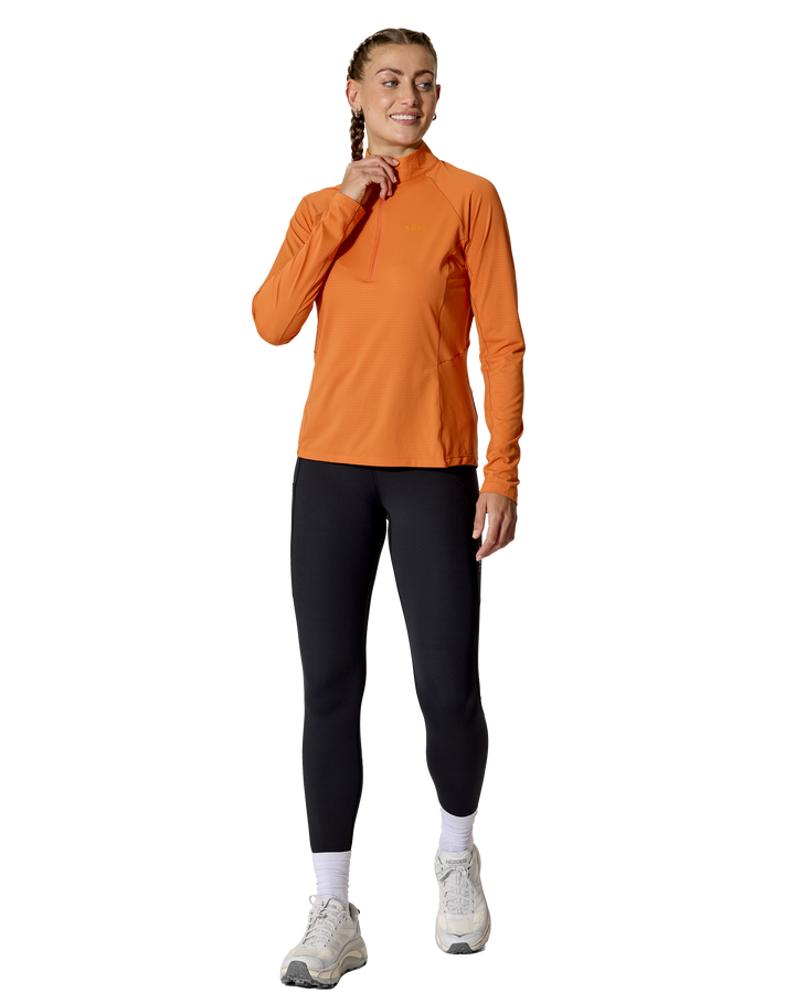 Rab Women's Sonic Long Sleeve Baselayer Zip Top