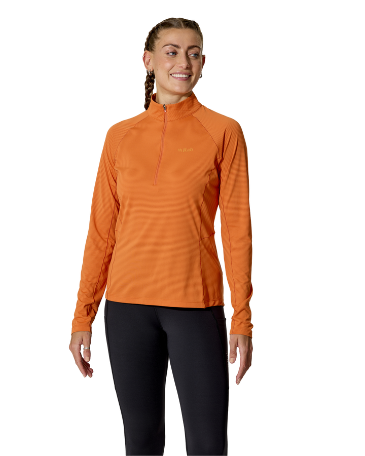 Rab Women's Sonic Long Sleeve Baselayer Zip Top