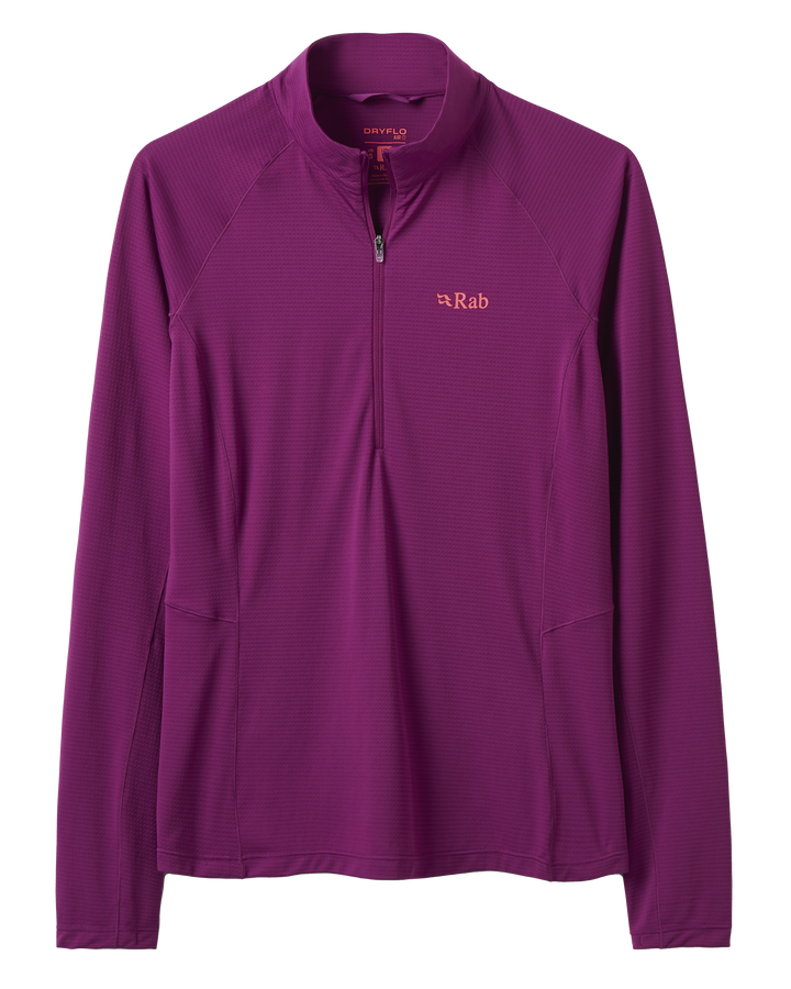 Rab Women's Sonic Long Sleeve Baselayer Zip Top